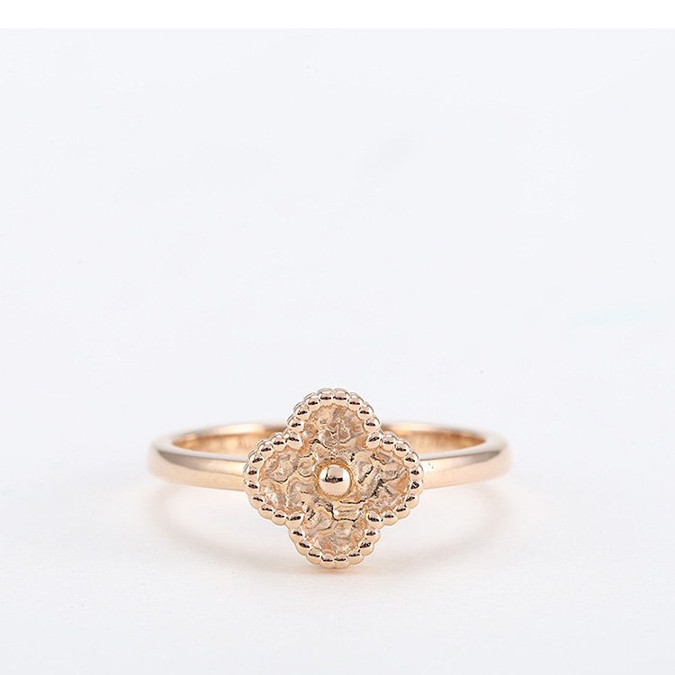 van cleef arpels(梵克雅宝#sweet alhambra系列18k金四叶草戒指