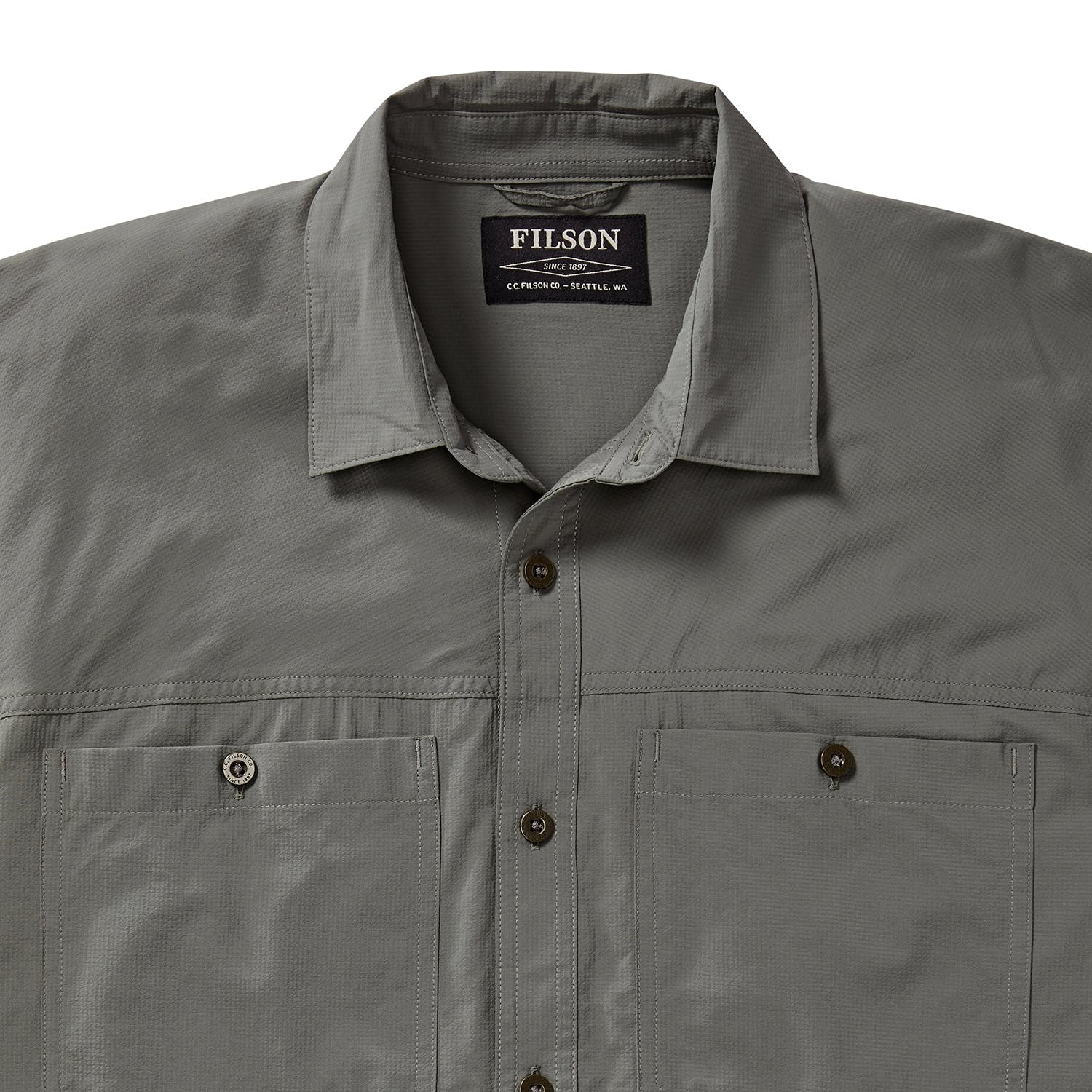 filson 美国制造百年老牌经典耐用男式超轻尼龙衬衫 灰色款 20049632