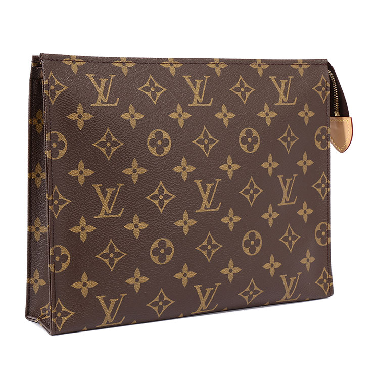 louis vuitton(路易威登) #monogram帆布洗漱包26号 手拿包