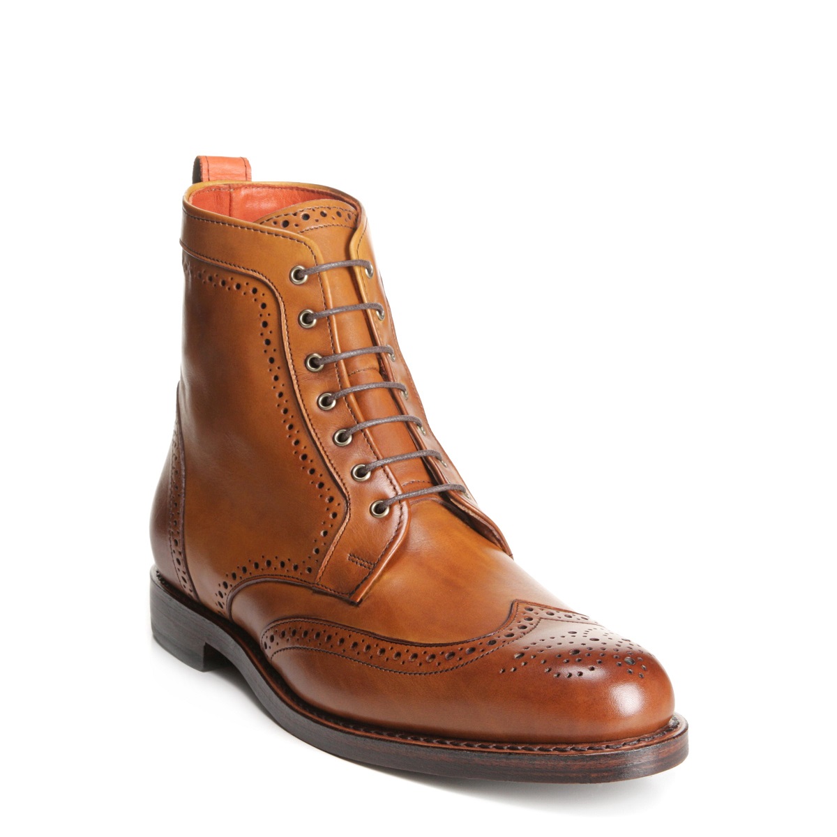 【美国百年定制手工鞋】allen edmonds dalton 棕色牛皮男士商务短靴