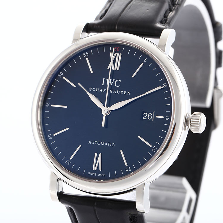 iwc(万国) 柏涛菲诺黑盘手表iw356502 ch