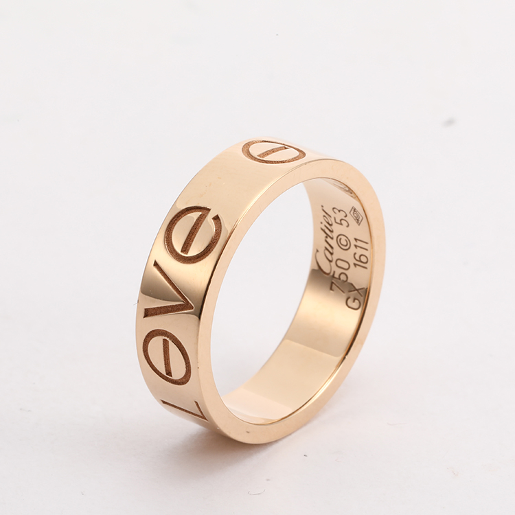 cartier(卡地亚) love系列18k金戒指53#【天津同城闪送】