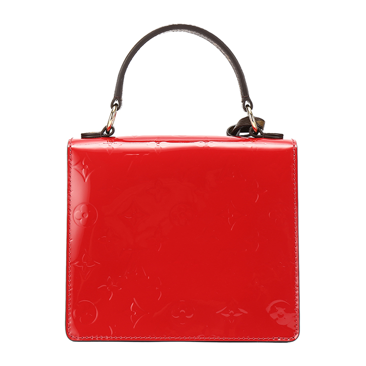 louis vuitton(路易威登 spring street猩红色漆皮女士手提两用包