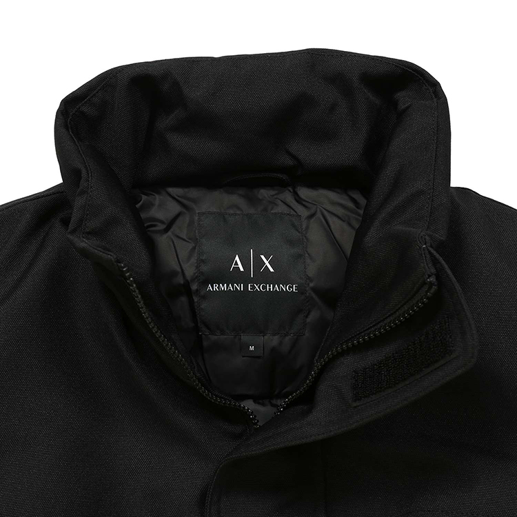 armani exchange 男士ax标识撞色反光面料夹棉拉链夹克外套 6gzbg6