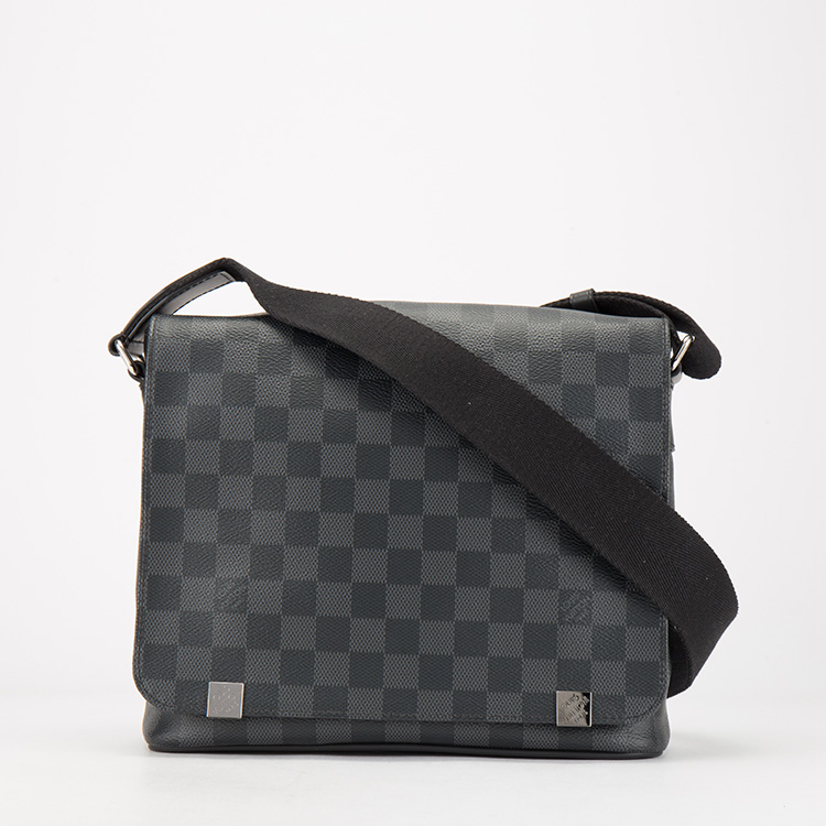 louis vuitton(路易威登) 灰棋格男士斜挎包