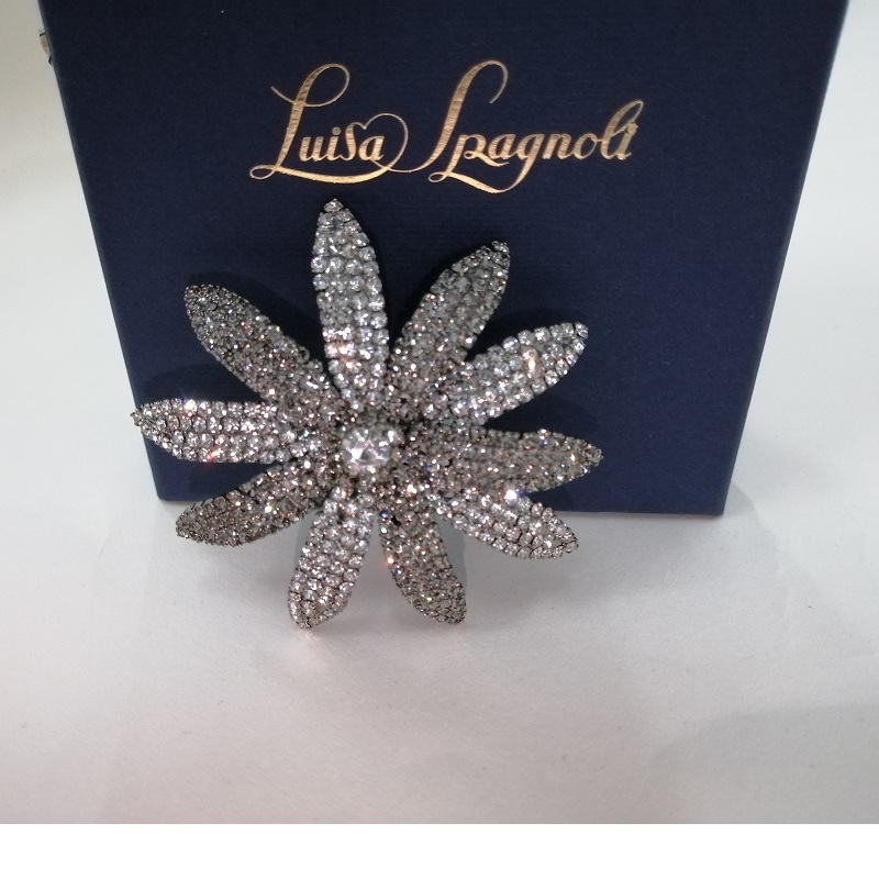 jj-luisa spagnoli 胸针 雏菊 施华洛世奇钻