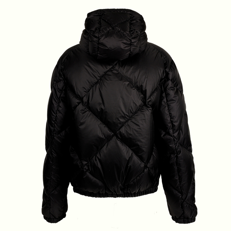 prada/普拉达 女士黑色衍缝长袖羽绒服外套