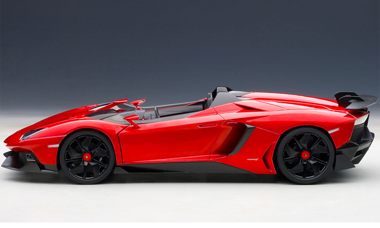 1:18 兰博基尼 艾文塔多aventador j 合金高仿真静态汽车模型 红色