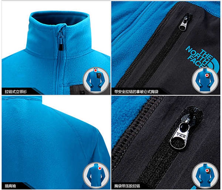 the north face/北面 男款1/4拉链抓绒立领衫cgm2【2015年秋冬新款】