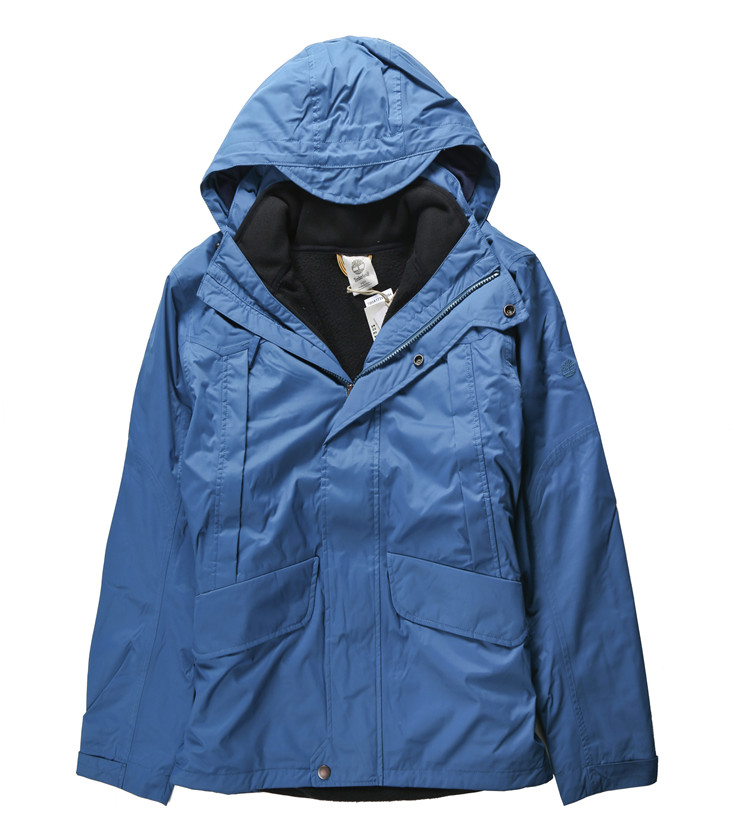 timberland/添柏岚户外休闲系列男士二合一冲锋衣外套a173v-494蓝色