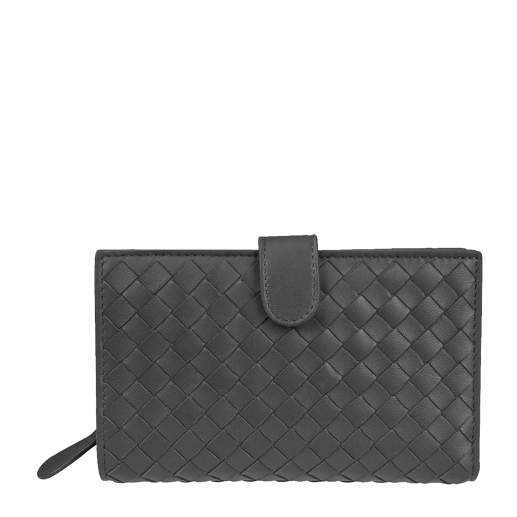 Bottega Veneta\/葆蝶家女士灰色羊皮钱包1210