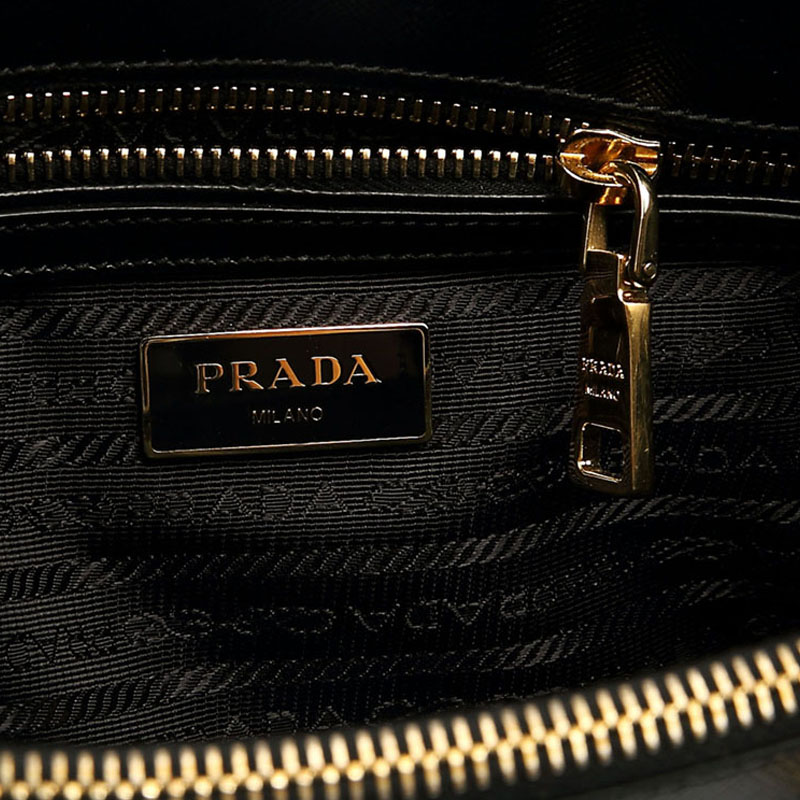 prada/普拉达 女士双拉链十字纹杀手包