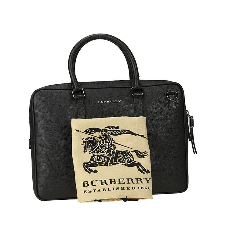 burberry/博柏利 男士newburg小号小牛皮公文包 3934966 黑色