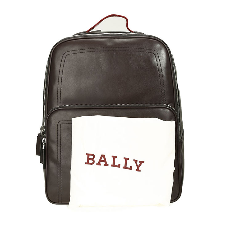 bally/巴利 男士transfer小牛皮双肩背包 6199378 巧克力