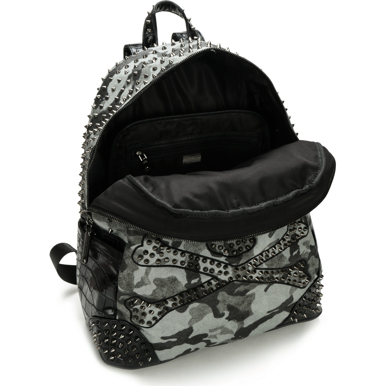 philipp plein/philipp plein灰色迷彩背包双肩包