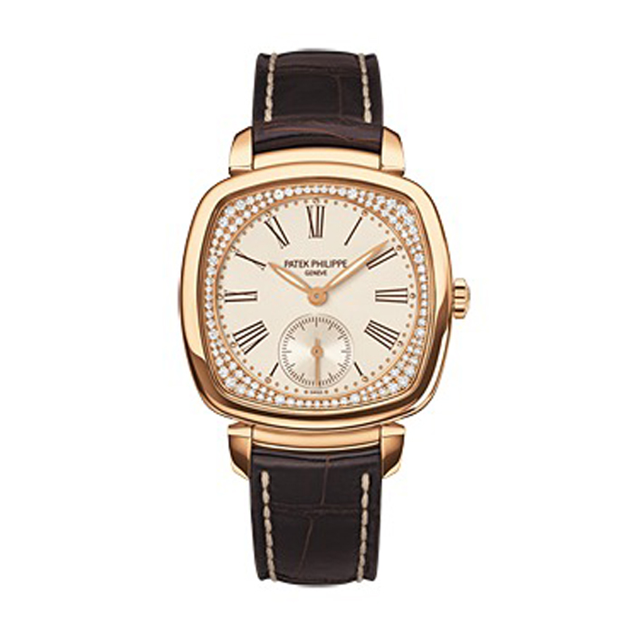 patek philippe/百达翡丽 gondolo系列 18k玫瑰金 手动机械女表 7041r