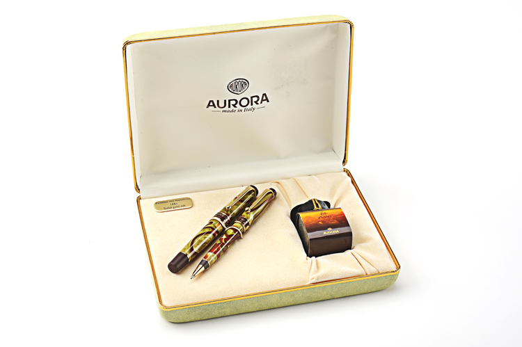 aurora奥罗拉 亚洲系列自来水笔钢笔m和圆珠笔两支套装 538m