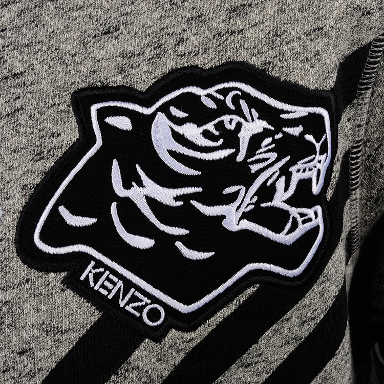 kenzo/高田贤三 男士灰色纯棉眼睛logo装饰卫衣 m