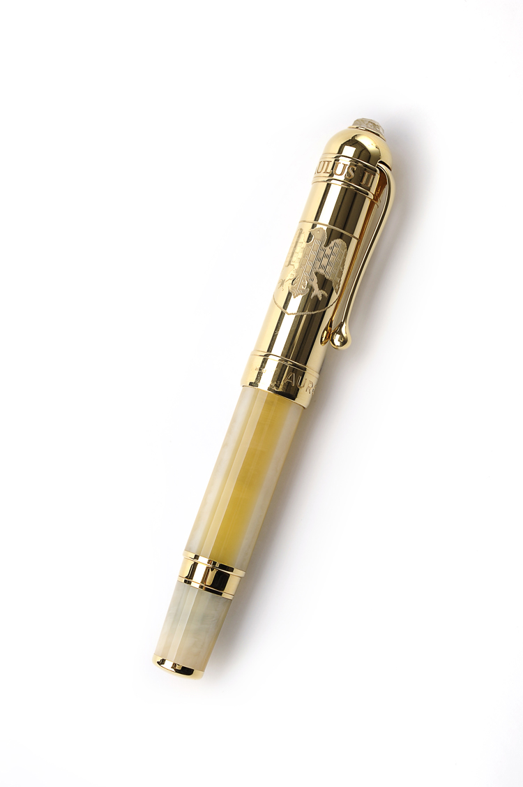 Aurora奥罗拉 教皇系列纯18K金自来水笔钢笔 935M