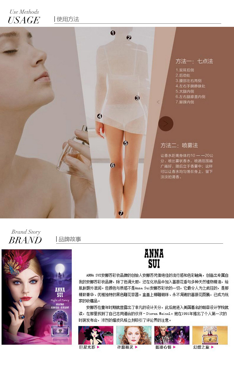 Anna sui/安娜苏许愿精灵淡香水 30ml