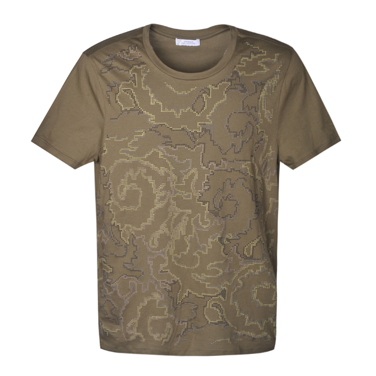 versace/范思哲 男士t恤 棕色 m