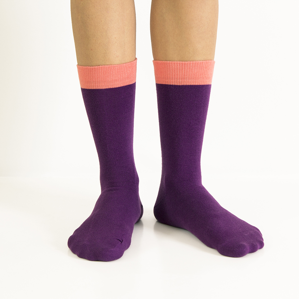 ballonet socks/ballonet socks 男袜41-46码 袜子 棉袜 紫红色 block