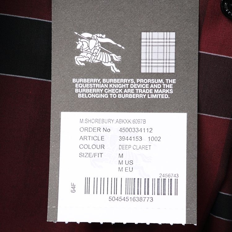 burberry/博柏利 纯棉长袖 男士衬衫