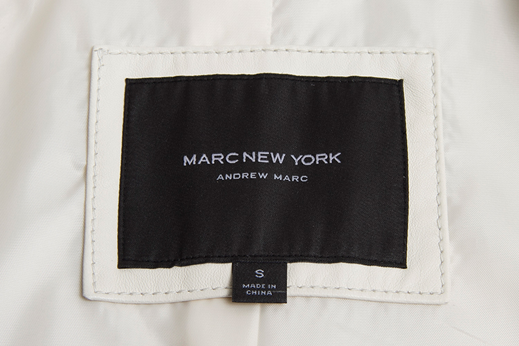 marc new york/marc new york系列新款女士皮衣外套欧美斜拉链修身短