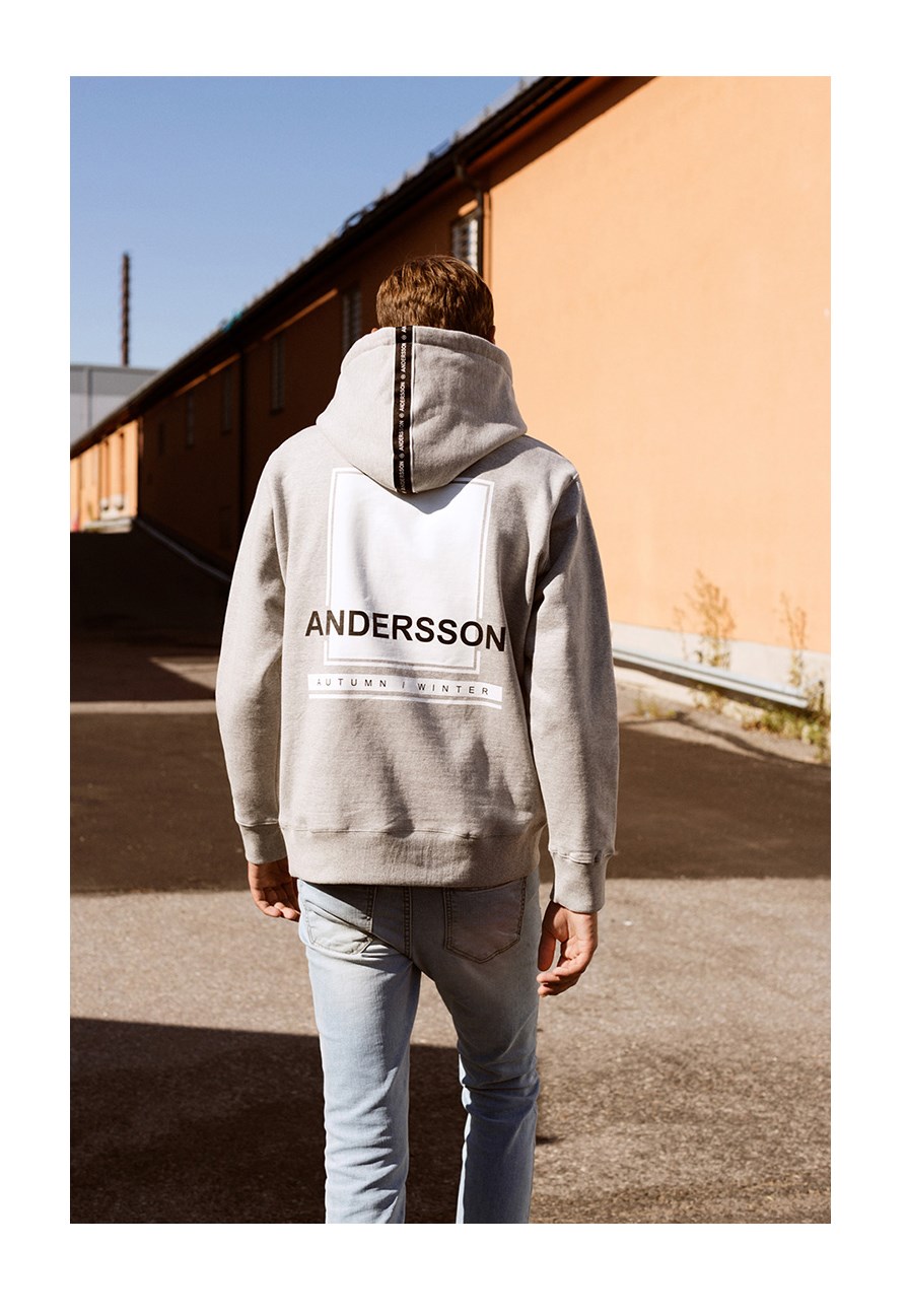 andersson bell/andersson bell andersson 黑色休闲带帽卫衣