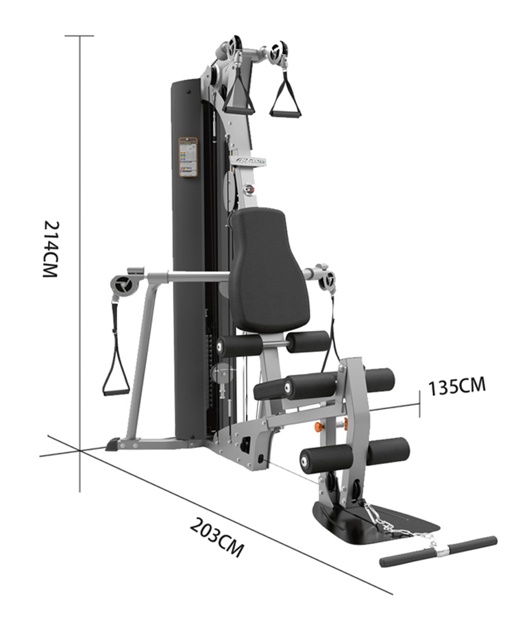 美国life fitness力健多功能综合训练器械 家用肌肉训练力量组合健身