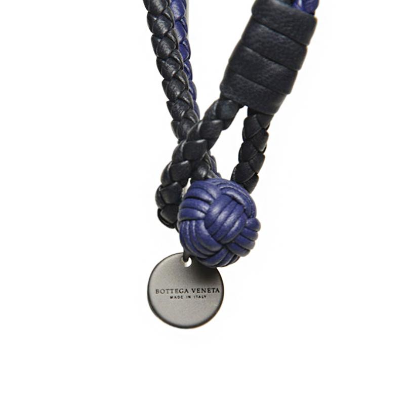 Bottega Veneta\/葆蝶家 男士羊皮编织LOGO挂