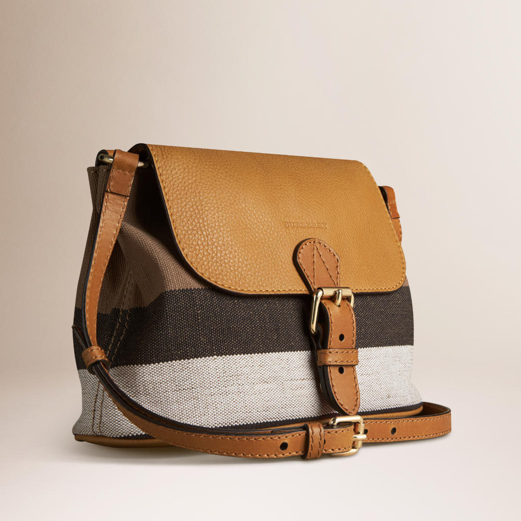 burberry单肩包, 【burberry博柏利 单肩包】burberry/博柏利 小号 canvas 格纹皮革斜