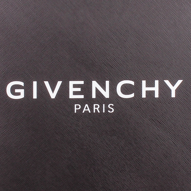 com 白色givenchy paris logo印刷 顶部螺栓开封 内部绒面衬里 内部