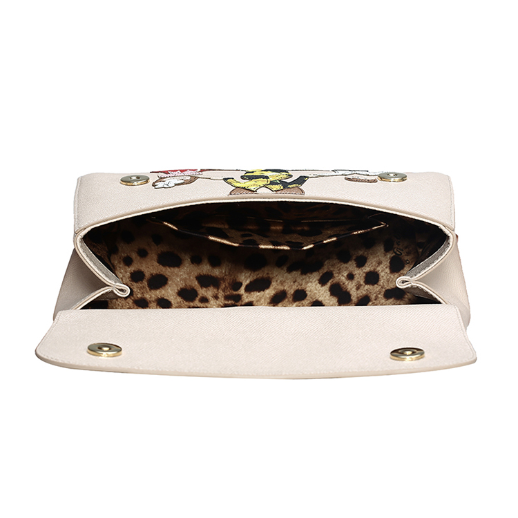 dolce&gabbana/杜嘉班纳 女士sicily中号小牛皮手拎包 bb6002 玫瑰