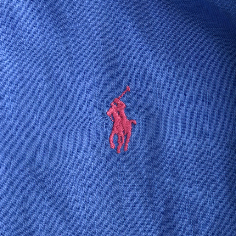 ralph lauren/拉夫劳伦 刺绣logo亚麻长袖衬衫 男士衬衫 a04waa37l00