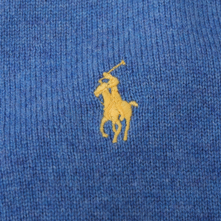 ralph lauren/拉夫劳伦 秋冬v领刺绣logo羊毛针织套头衫 男针织衫