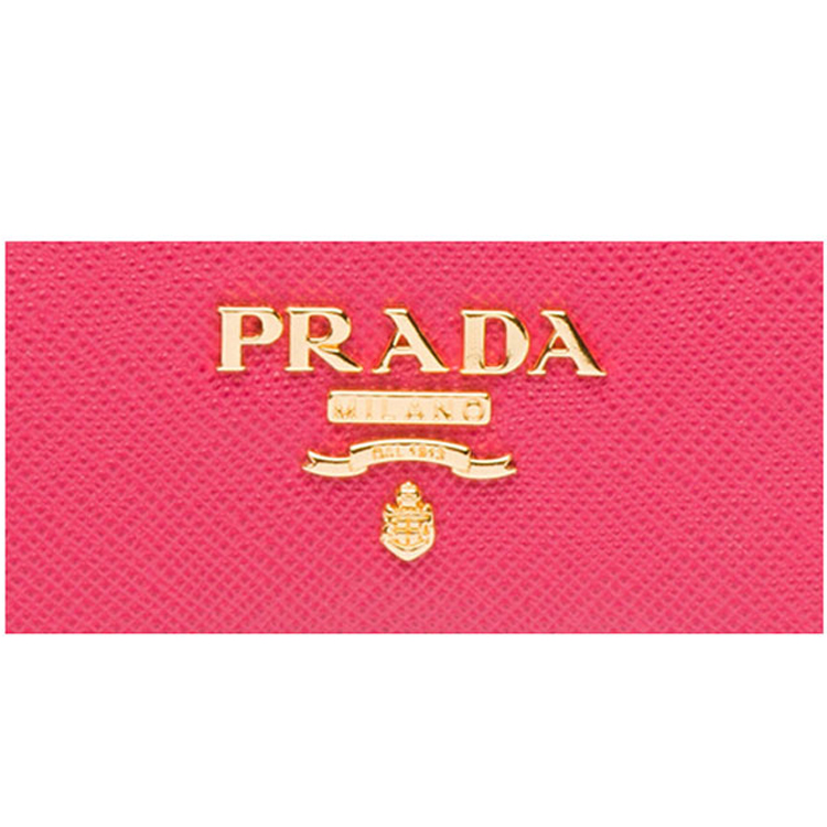 prada/普拉达 金属logo标识女士牛皮小型皮具卡包1mc208