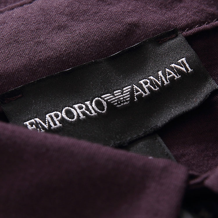 eorio armani/安普里奥阿玛尼 16年秋冬新品 纯色刺绣logo棉质休闲
