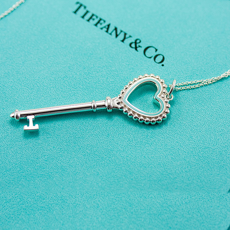 Tiffany & Co.\/蒂芙尼 Heart key蓝色珐琅