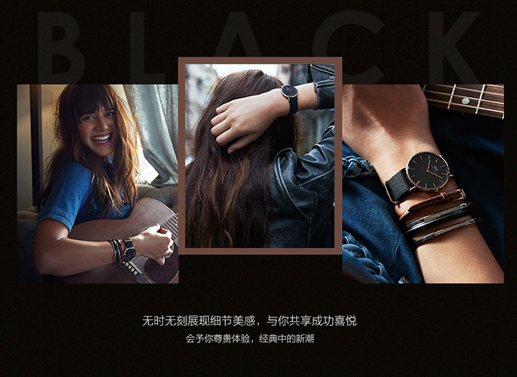 daniel wellington/丹尼尔惠灵顿 经典佳人系列 新品 女士尼龙石英表