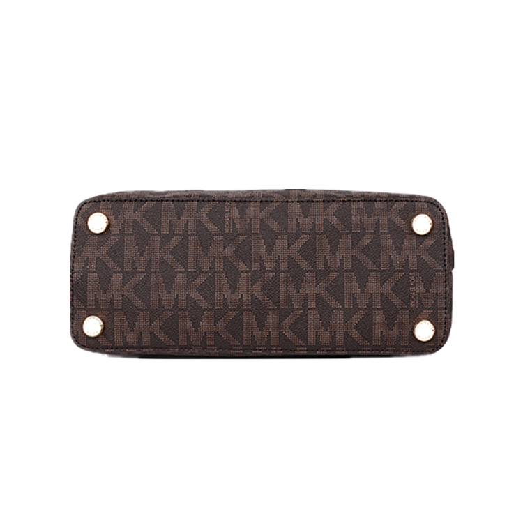 michael kors/迈克·科尔斯 mk 女士中号logo印花真皮单肩包手提包