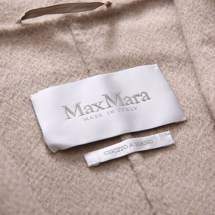 maxmara/麦丝玛拉 16年秋冬新品 经典大翻领插肩系带山羊绒长款大衣