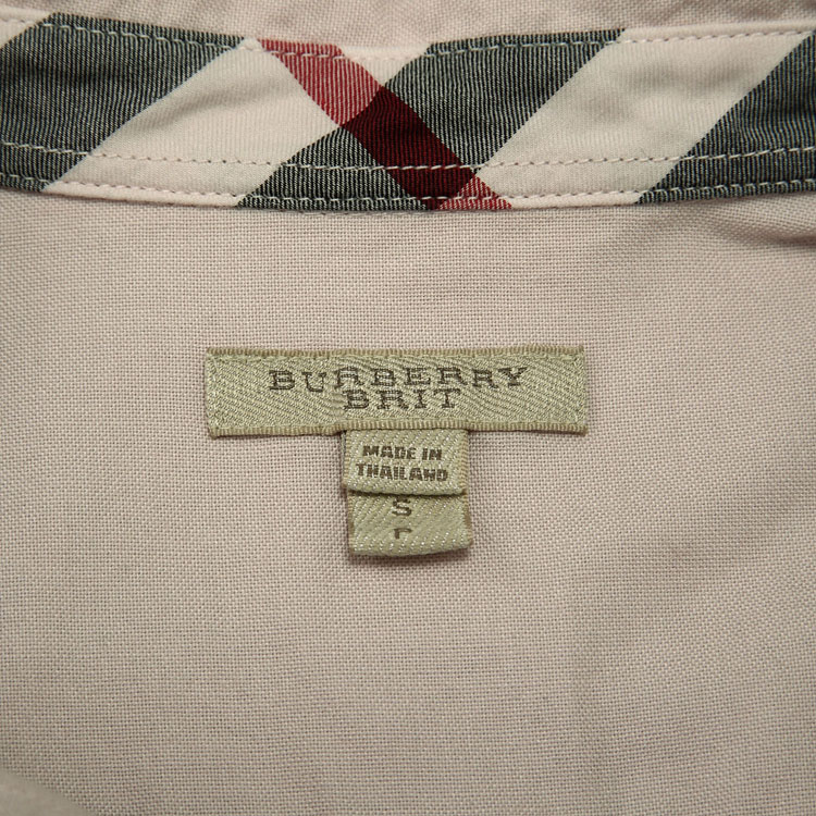 burberry/博柏利 刺绣logo棉质长袖衬衫 女士衬衫 4003037