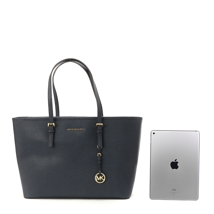 michael michael kors 女士真皮蓝色拉链手提包 30t5gtvt2l