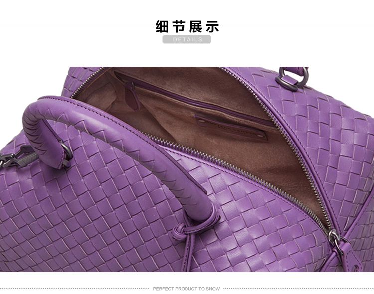 bottega veneta/葆蝶家 女士紫色羊皮单肩/手提包 386496 v0016 5281