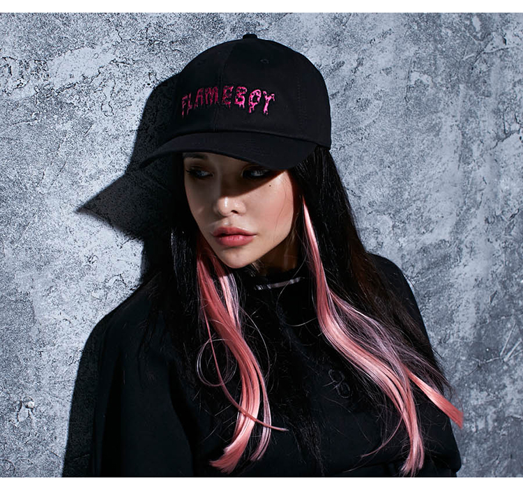varzar/varzar flameboy系列棒球帽-黑色 flameboy ballcap black