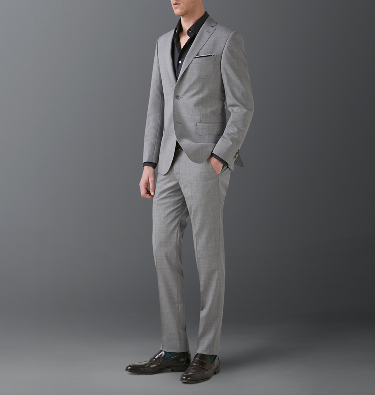 creations/柏品 意大利制造 vbc面料150支羊毛 商务西服套装 双开叉