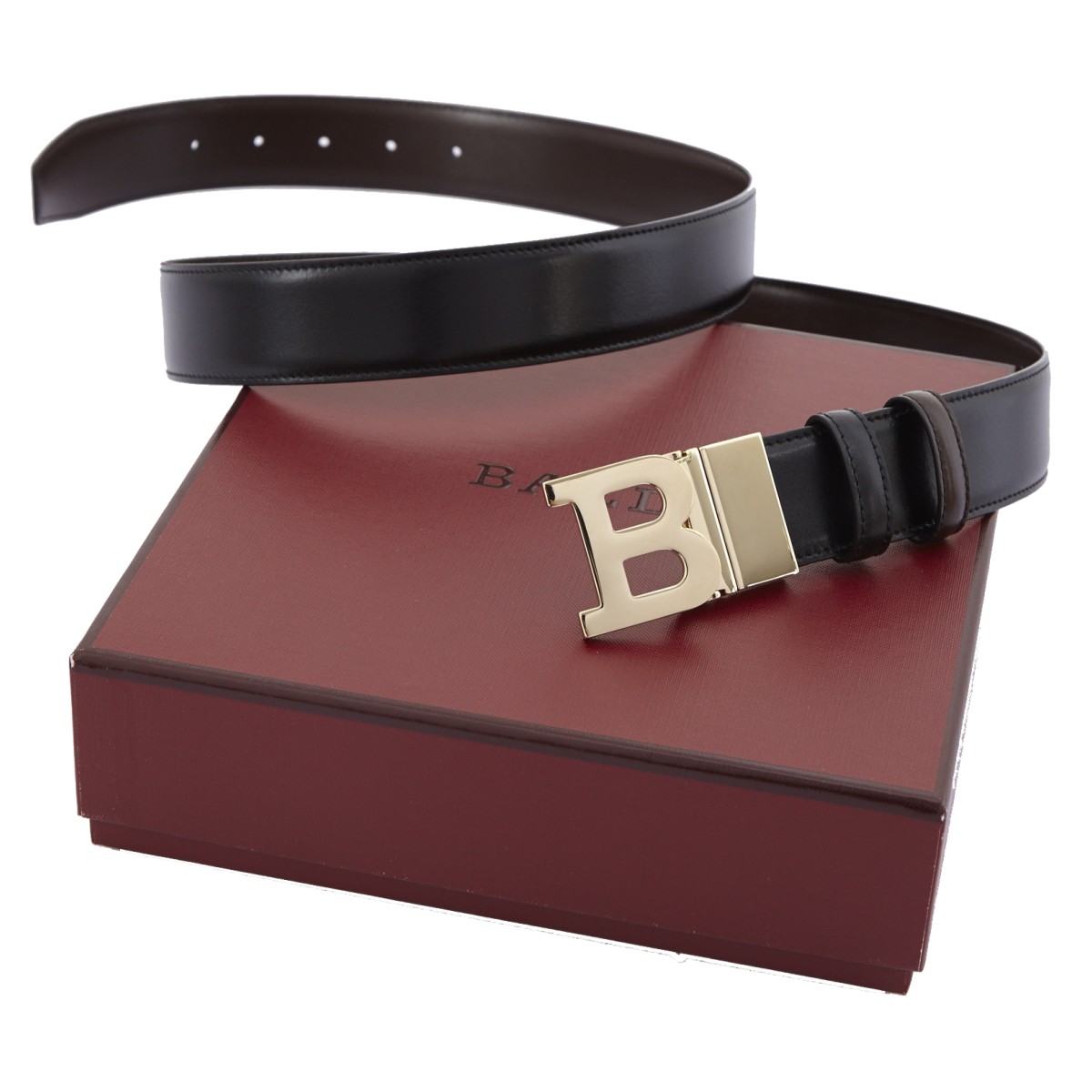 bally/巴利 腰带黑色牛皮男士皮带 b buckle 35 m 300 black