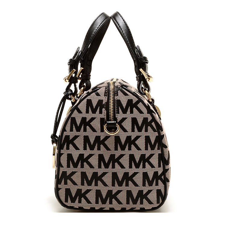 michael kors/迈克·科尔斯 时尚新款帆布配皮女士手提包/单肩包