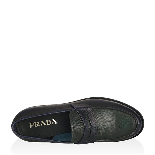 prada/普拉达 男士商务鞋 男士十字纹时尚商务皮鞋